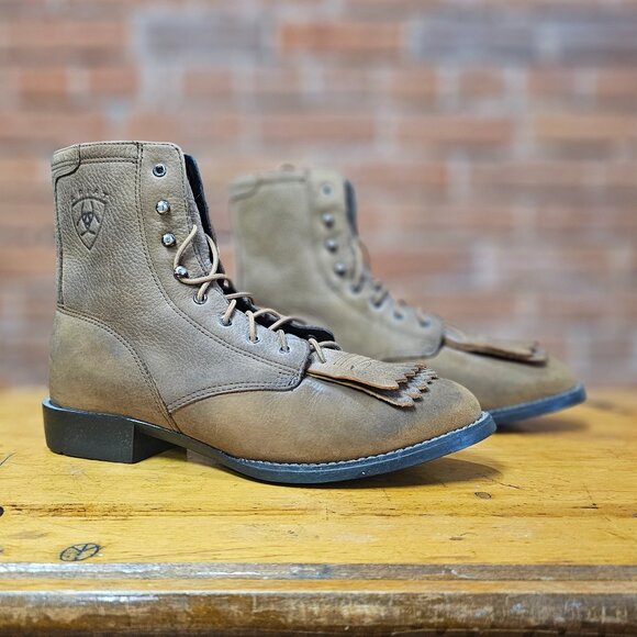 Ariat Lace Up Roper Ankle Boots Size 8 - Picture 1 of 8